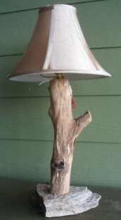 Locust Log Lamp