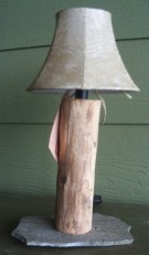 Rustic locust lamp